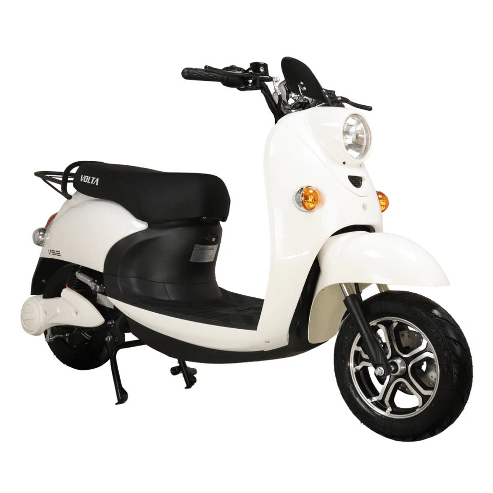 Elektro-Roller E-Roller Elektro-Mofa 45KMH 2000W 72V 22Ah Retro-Look + COC Weiß - Bild 1 von 1