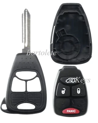 Carcasa de llavero de coche remoto para Chrysler 200 Pacifica Dodge Charger Jeep Liberty Foto 1 de 4