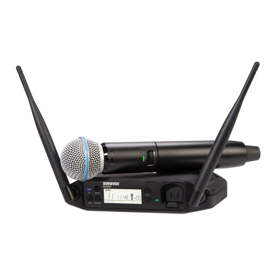 Shure GLXD24-B58-Z3 Frequency Band Digital Wireless Handheld System Black - Image 1 of 4