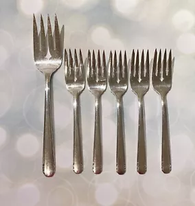 Tudor Plate Oneida Community Silver 5 x Salad Forks, Meat Fork 1926 ELAINE - Picture 1 of 10