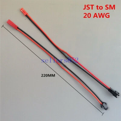 SM To JST 20 AWG Silicone Wire Plug adaptor change-over plug Battery EBC - Image 1 of 4