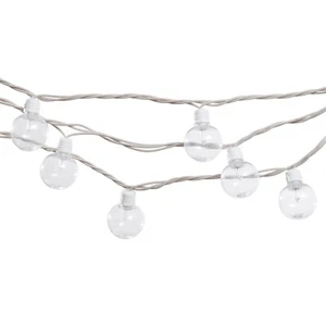 20-Count Indoor Outdoor Incandescent String Lights with White Cord - Picture 1 of 5