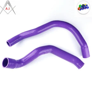 For JEEP CHEROKEE XJ 6CYL 4.0L 1991-2001 Silicone Radiator Coolant Hoses Purple - Imagen 1 de 5