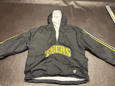 Vintage 90s Mizzou Missouri State Tigers Varsity Windbreaker Rare Black Yellow - Image 1 of 4