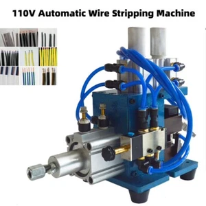 110V Automatic Wire Stripping Machine Pneumatic Stripper 3F Copper Cable Recycle - Picture 1 of 19