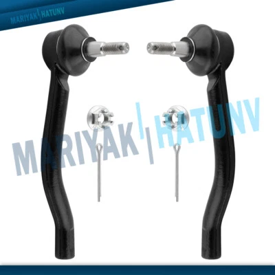 Eslabones de extremo de barra de amarre exterior delantero 2 piezas para Nissan Murano Altima 2009 2010 2011-2014 Foto 1 de 4