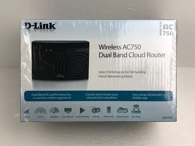 D-Link DIR-810L Wireless AC750 4-Port Dual Band Ethernet Cloud Router - Image 1 of 4