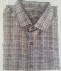 Tasso Elba Men's Grey Combo Plaid Button-Down Long Sleeve Shirt, XL, MSRP$59.50 - Picture 1 of 5