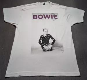 Camiseta David Bowie Gris Estilo Vintage XL Camiseta Gráfica Música Rock 2016 Nueva Sin Etiquetas - Imagen 1 de 5