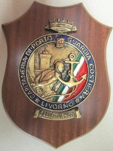 Crest "CAPITANERIA DI PORTO LIVORNO - GUARDIA COSTIERA - COMPAMARE" MM - Rarità - Foto 1 di 1