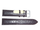 DI-Modell Genuine Leather  22 mm DARK BROWN  Watch Band  Strap ''CROCO BENTLEY''