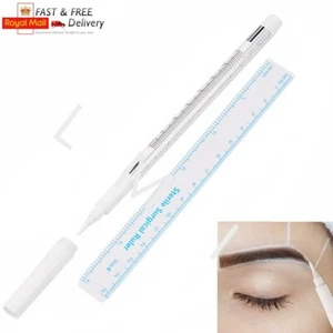 Penna marcatore chirurgico pelle microblading bianca SPMU trucco permanente contorno  - Foto 1 di 7