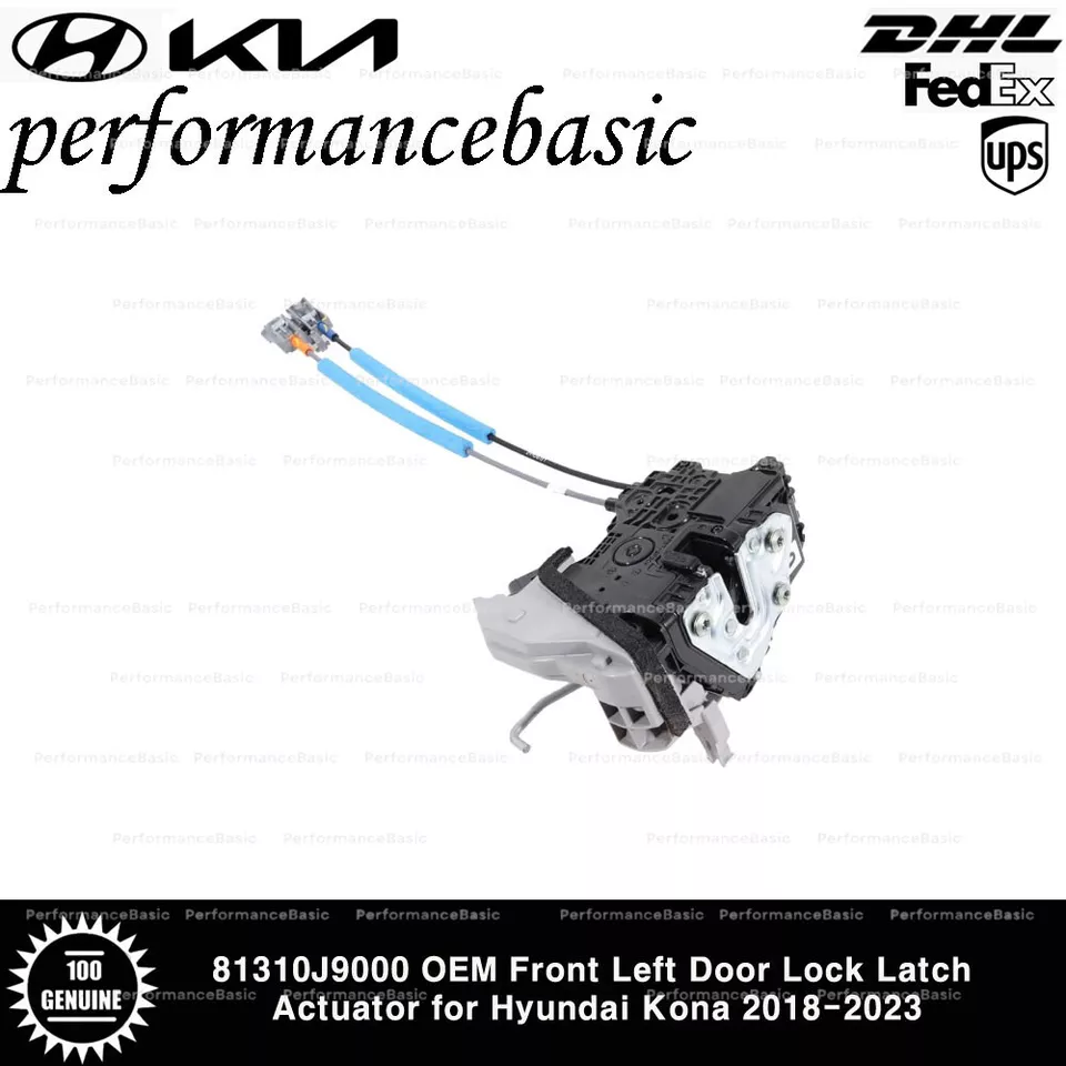 81310J9000 OEM Front Left Door Lock Latch Actuator for Hyundai Kona 2018-2023 - Image 1 of 1
