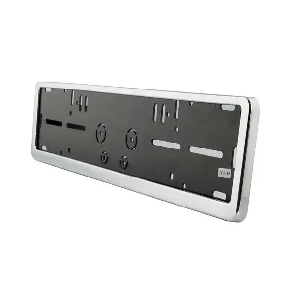 ABS Chrome Look Number Plate Surround Streetwize Stylish Simple Fit Back Plate - Image 1 of 1