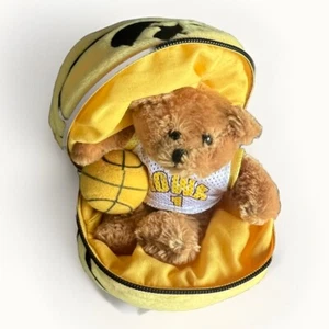 Iowa Hawkeye Surprise Teddy Bear Plush Basketball Zippered Plush Ball - Picture 1 of 11