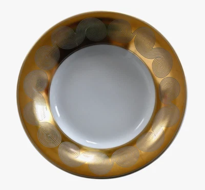 ROSENTHAL "IDILLIO PERSIS" Porcelana Dourada/Branca 4,25" TIGELA PEQUENA Creme - Imagem 1 de 4