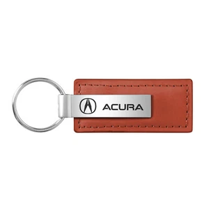 Acura Brown Leather Key Chain - Picture 1 of 2