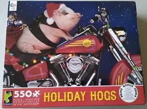 Ceaco Holiday Hogs Puzzle 550 pc-NIB - Picture 1 of 2