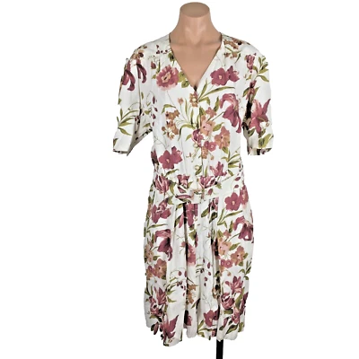 Mono Mameluco SL Fashions De Colección Años 80 Crema Floral ESTILO MUJER BONITA CON CINTURÓN 14 Foto 1 de 4