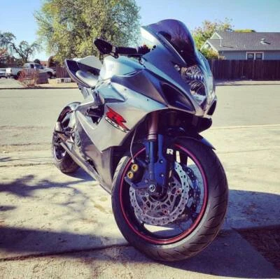 For Suzuki GSXR 1000 750 600 250 7/8" Motorcycle Bar End Rearview Mirrors Black - Image 1 of 4