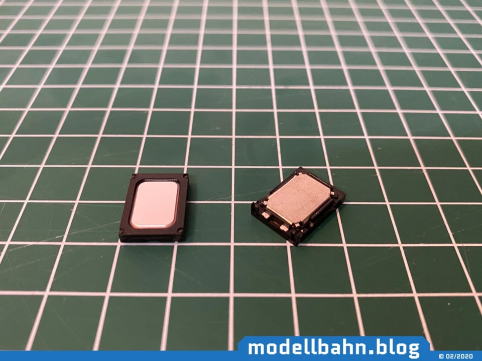 15 x 11 x 3 mm Lautsprecher 8Ohm&1W für Märklin, Roco, BRAWA, ESU, Zimo & Co. L