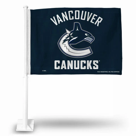 Vancouver Canucks Car Flag. Printed both sides.   #949 Cover