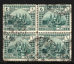 IRAQ Stamps 6a Block FOUR {4} Used Baghdad 1930 ex Middle East Collection SS2813 - Picture 1 of 6