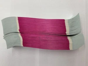 Currency Straps - Self Sealing Money Bands, $250 Pink, 500 pack, by NF String - Picture 1 of 2