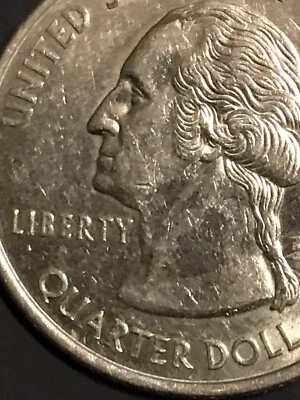 1999-D Connecticut State US Quarter 25C *AU* Off-Centered Strikes Rotated Die - Image 1 of 4
