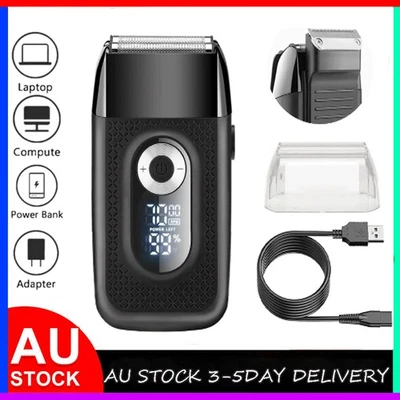 Electric Foil Shaver Reciprocating Cordless Razor Hair Clipper USB Beard Trimmer - image 1 of 4