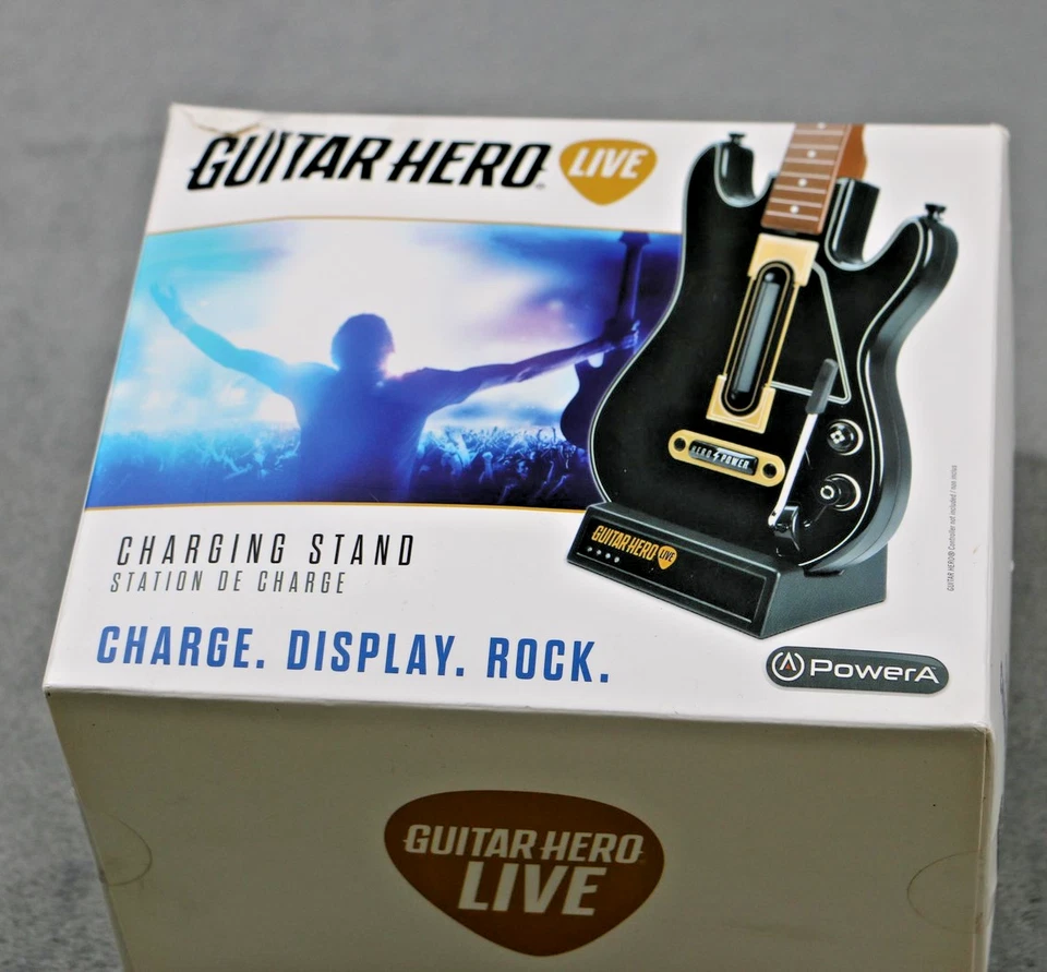 Guitar Hero Live Charging Stand PowerA Battery Pack Controller Display Rock Band - Image 1 of 4