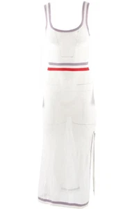 MORGAN LANE WHITE KNIT MIDI DRESS SMALL - Picture 1 of 4