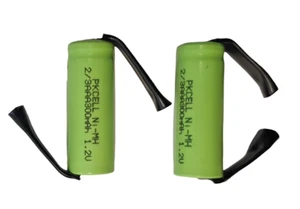 2/3AAA 1,2V NiMH 300mAh mit Lötfahne U und Z Anschlüsse Akku Zelle - Bild 1 von 1