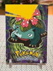 1999 Topps Pokemon #E3 of 12 Venusaur (The First Movie) Evolution Blue Logo - Bild 1 von 2