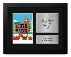 Trey Parker & Matt Stone South Park gerahmte Geschenke gedruckt signiert Autogramm Bild... - Bild 1 von 7