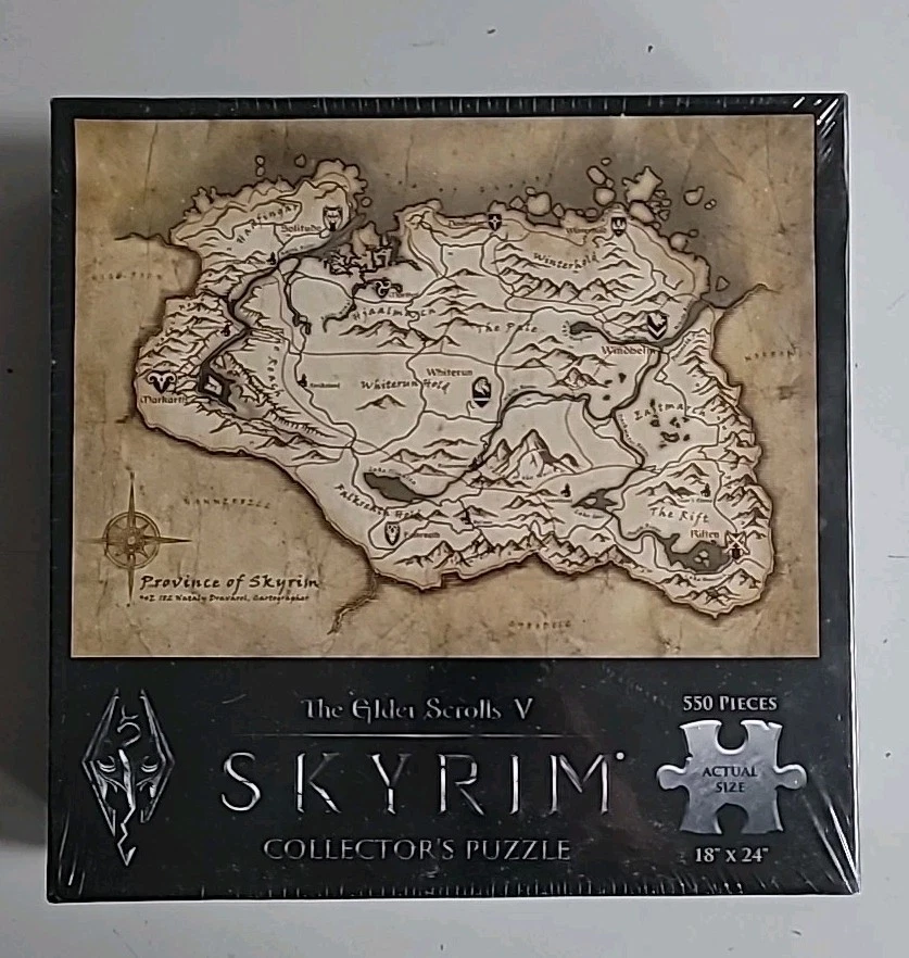 Skyrim Alduin's Wall Jigsaw Puzzle 1000 Pcs | The Elder Scrolls V | [NEW/SEALED] - Image 1 of 4