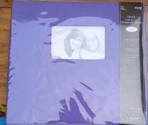 12x12 Scrapbook Album Post Bound Purple Cloth 386722 - Picture 1 of 2