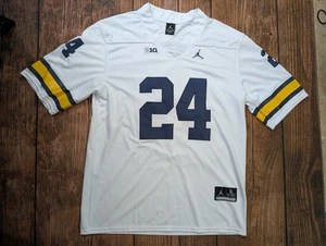 Jumpman Michigan Wolverines Football Jersey Zach Charbonnet #24 Size XL - Picture 1 of 17