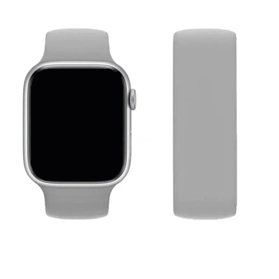 Correa de reloj de silicona con solo bucle para Apple Watch 10 9 8 – 3 2 1 Ultra 49 mm – 38 mm Foto 1 de 4