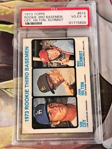 1973 Topps Rookie 3rd Basemen #615 Cey, Hilton, Schmidt VG-EX 4 - Picture 1 of 2