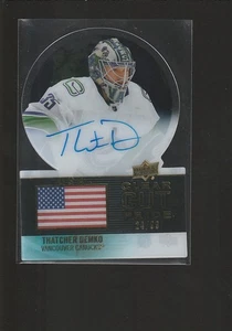 THATCHER DEMKO 2022-23 UPPER DECK CLEAR CUT PRIDE USA ON CARD AUTO /99 AUTOGRAPH - Picture 1 of 2