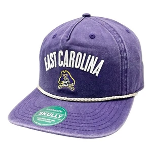 Gorra de los Piratas de Carolina del Este Snapback Ciruela Púrpura Legado Skully Cuerda ECU NCAA - Imagen 1 de 9