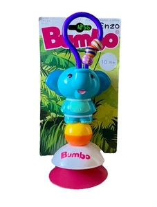 Juguete de succión Bumbo Safari Friends Enzo The Elephant gira clics 10 meses + - Imagen 1 de 2