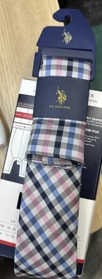 Corbata para hombre a cuadros multicolor Polo Assn de EE. UU. Foto 1 de 4