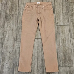 Hudson Blake Slim Straight Fit Jeans Mens Size 30 Crem Tan Denim Casual Stretch - Picture 1 of 11