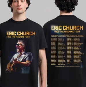 Camiseta de dos caras Eric Church Free The Machine Tour 2025 2026 América del Norte - Imagen 1 de 4