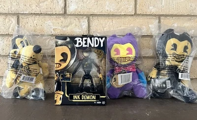 2024 Bendy and the Ink Machine INK DEMON Novo em folha e Bendy Plush Friends - Imagem 1 de 4