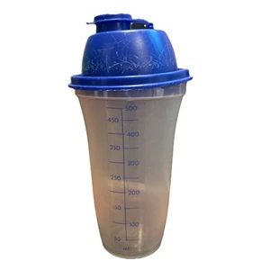 Tupperware Tapa Azul 3 piezas Agitación Rápida 16 OZ Agitador Mezcla Aderezo Botella 844-25 - Imagen 1 de 9