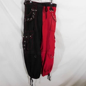 Tripp NYC Mens Sz M Daang Goodman Gothic Grunge Punk Rave Bondage Wide Leg Pants - Picture 1 of 13