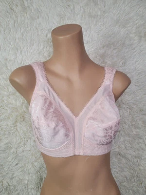 VTG Playtex 18 HOUR Bra Size 38B Pink Floral Wireless Style 4593 Comfort Strap I - Image 1 of 4
